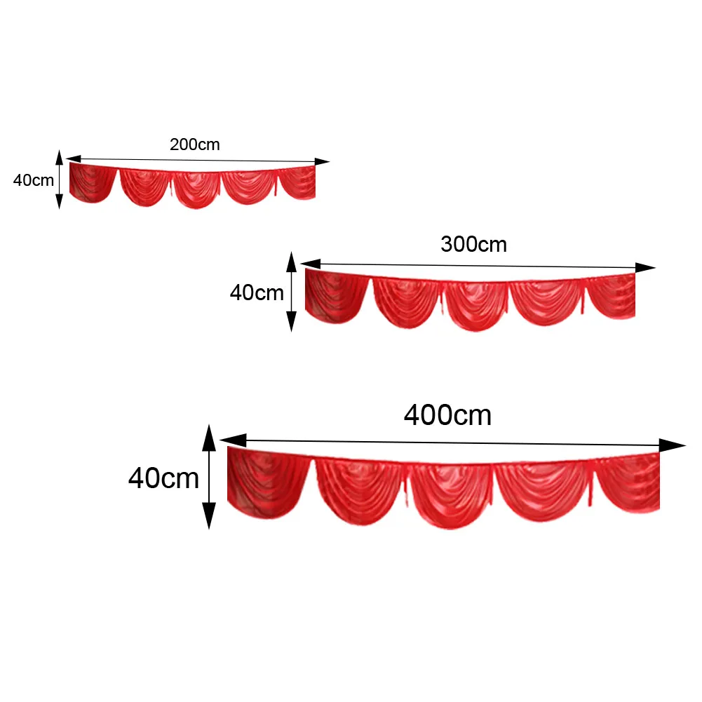 Ice Silk Wedding Decor Stage Panel Celebration Hanging Party Event Drape Smooth Photography DIY Textiles Backdrop Curtain