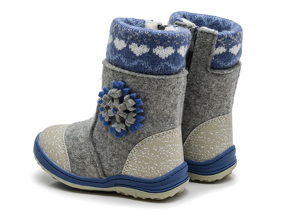 (Отправить от России) Mmnun цветочный шерсть Валенки детские брендовые теплые зимние Сапоги и ботинки для девочек Обувь для девочек милые