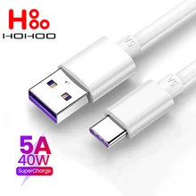 Cabo 5A USB tipo C Cabo de carregamento rápido para Redmi Note 7 8 Pro 8A 6A USB tipo C Cabo de linha de dados para Huawei P40 P30 20 10 9 lite pro Mate 40 30 20 10 cabo pro lite para Samsung S10 S9 Cabo rápido