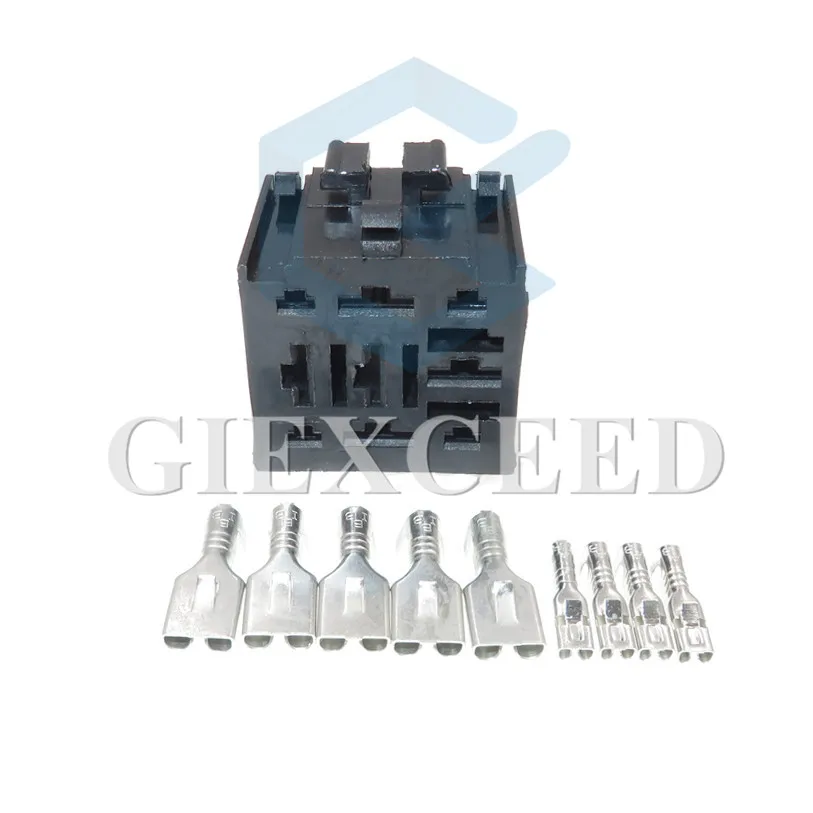 2 Sets 9 Pin Automotive Relay Connector Car Fuse Socket Electrical Plug