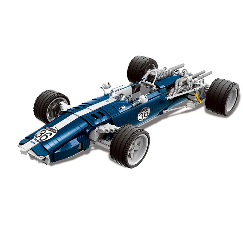 Carro de Corrida Technic e Técnica Brinquedos para Crianças Modelo de Carro Pces Blocos Azul Sonic Águia Weslake Mk1 T1g Compatível Technic Toys Super 1758 3 sonic (águia weslake mk1 t1g) compatível technic