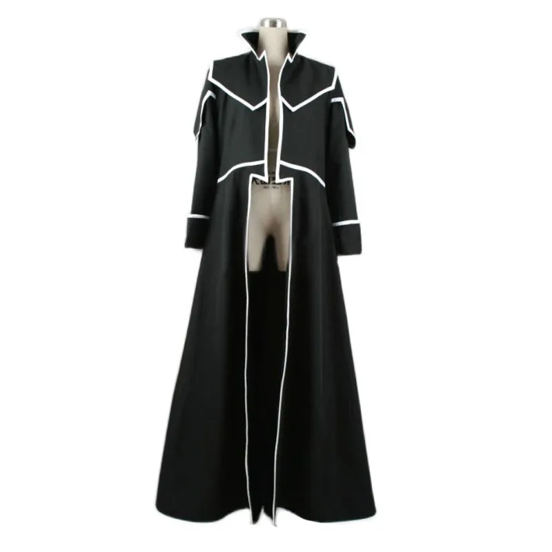 

Anime Yu-Gi-Oh! GX Zane Truesdale Kaiser Ryo Marufuji Only Black Coat Cosplay Costume Custom Any Size