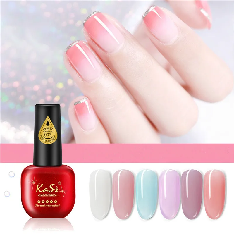 

New Nail Polish Ice Cream Glue Color Translucent Nail Polish Glue Skin Color Removable Phototherapy Glue