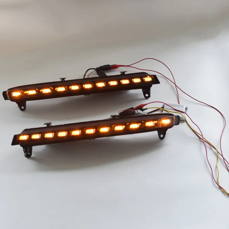 СВЕТОДИОДНЫЙ DRL Дневной светильник противотуманная фара автомобиля 12V для бега светильник s для Audi Q7 2006 2007 2008 2009