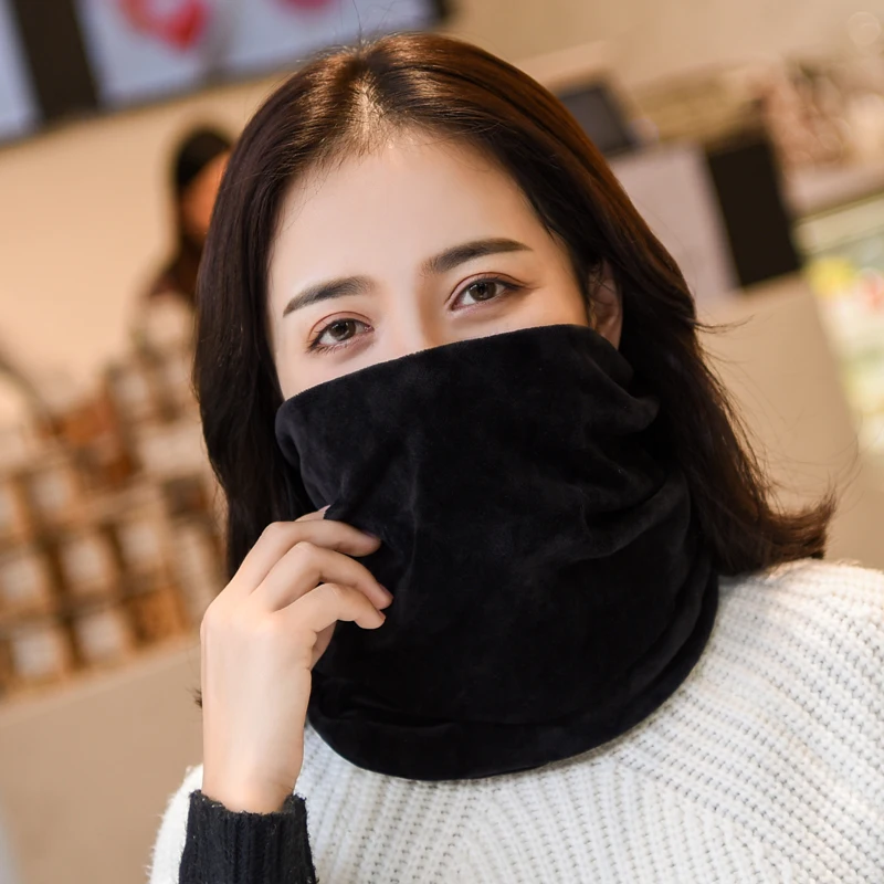 Fashion Women Beanie Hat Casual Solid Color Hats For Female Spring Autumn Skullies Winter Cap Scarf 4 Way To Wear Bonnet Gorro
