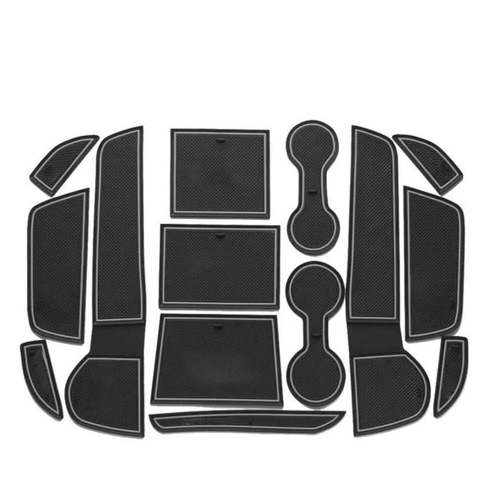 

Дверной коврик с желобом для Mitsubishi Outlander 2013, автомобильный слот для ворот, подушка, ковры, Нескользящие подстаканники