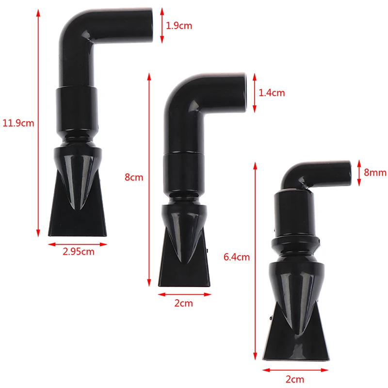 Black Aquarium Tank Pump Duckbill Water Outlet Nozzle Duckbilled Return Pipe Fitting Size S/M/L 1pc | Дом и сад