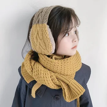 

Autumn and winter children's scarf new small dinosaur label baby wool scarf wild trendy girl scarf