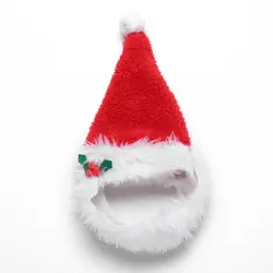 Рождественская домашняя собака костюм шаль шляпа собачий ошейник шапка Рождественская домашняя собака бейсболка с кошкой