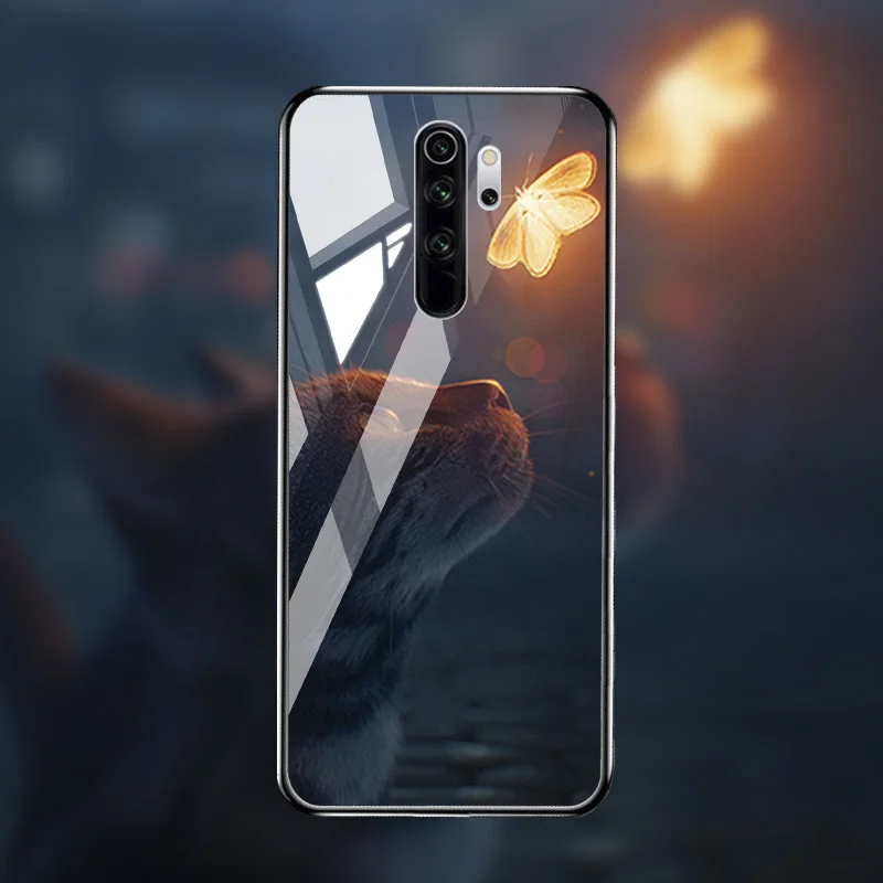 Чехол из закаленного стекла для Xiao mi Red mi Note 8 Pro 7 7A чехол-бампер для Xiaomi mi 9T A3 9 lite 8 SE Note 10 CC9 Pro чехлы - Цвет: M006