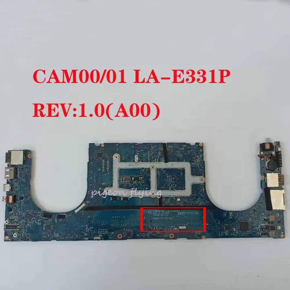 price cut  XPS 15 9560 motherboard Mainboard for Dell laptop XPS 15-9560 CN-0YH90J CAM00/01 LA-E331P CPU I7-77
