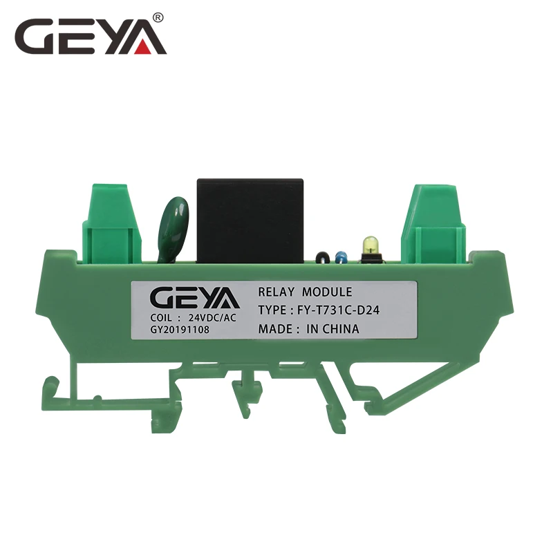 1 канальный релейный модуль GEYA AC/DC 24 в 12 В 230 Din рейка GSM управления таймером|Реле| |