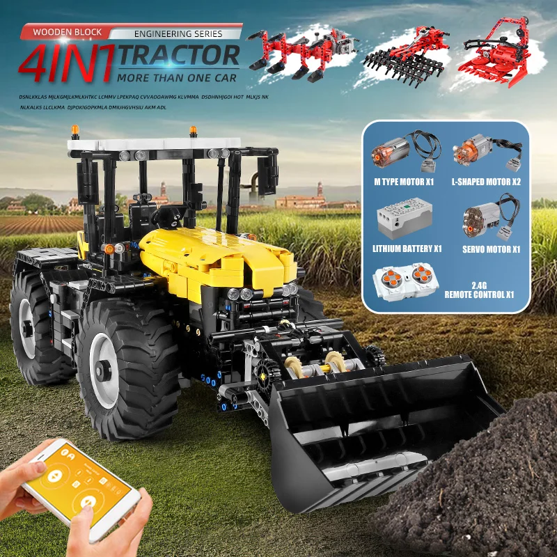 DHL 20006 Technic Motor power L350F модель колесного погрузчика совместимая с новыми 42030