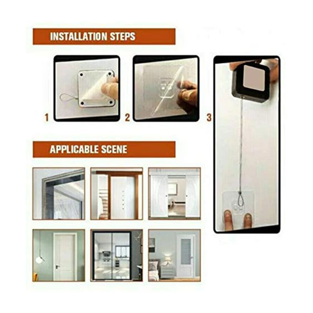Punch-free Automatic Sensor Door Closer Automatically Close Home Improvement Multifunctional Automatic Door Closer door closer