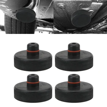 

LEEPEE 4Pcs For Tesla Model X/S/3 Lifting Equipment Chassis Jack Jack Lift Point Pad Adapter Black Rubber Jack Pad Tool