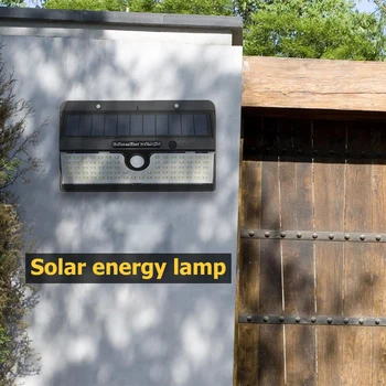 

100 LED Solar Light Outdoor Sunlight 3 Modes Waterproof Motion Sensor Street Lamp for Garden Decoration