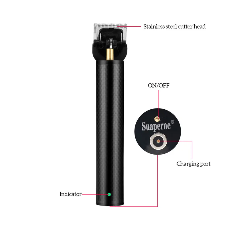 Профессиональный беспроводной триммер для волос мужское бритье бороды с USB