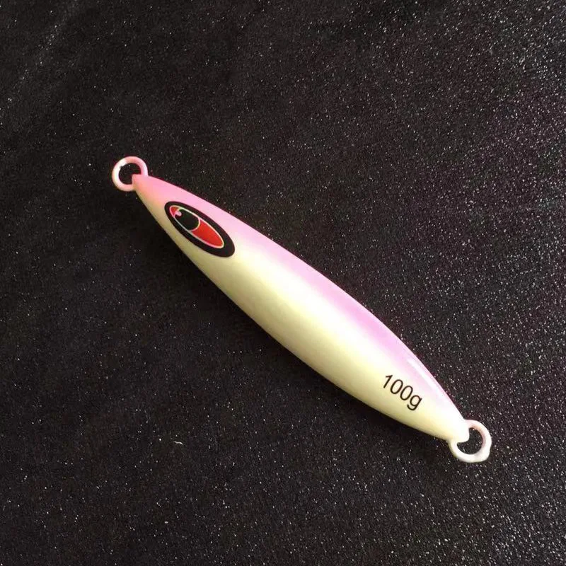 

Knitting Iron Plate Potent Night Light Fishing Ribbonfish Iron Plate Lead Fish Squid Four Hook Five-Color-Fishing Ribbonfish Iro