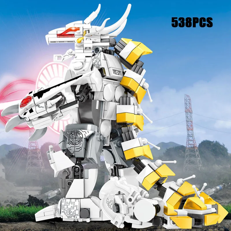

Japan super heroes Ultraman Galactron building block robot Monsters assembly bricks toys collection for gifts