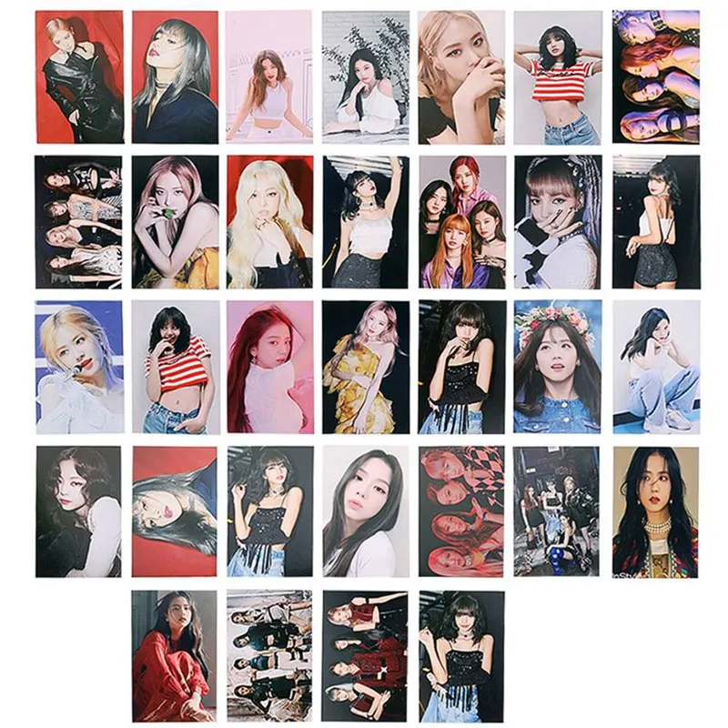 32 шт./компл. K-POP BLACKPINK альбом самодельные Бумага ЛОМО карта фото карты HD Фотокарта