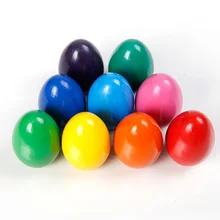 Детские нетоксичные Обучающие круглые краски для рисования, мелки для пальцев, складывающиеся в форме яйца, моющиеся ручки