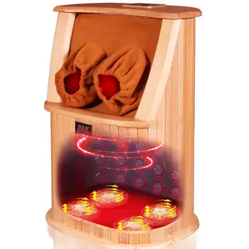 

Far Infrared Foot Bath Barrel Heating Foot Therapy Sweat Steaming Barrel Fumigating Wooden Foot Basin Spectrum Holographic