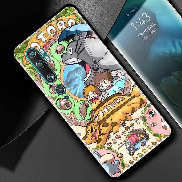 Silicone Phone Case For Xiaomi Mi Poco X3 M3 M4 Pro X3 NFC 9T 10T Note 10 Lite Studio Ghibli Totoro Soft TPU Back Cover Coque B11