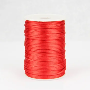 

100M/Roll 2MM Nylon Thread Chinese Knot Macrame Bracelet Braided String DIY Tassels Beading Jewelry Makings String Thread 484