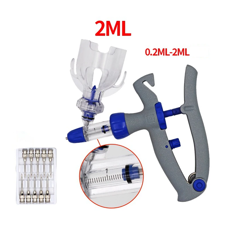 Continuous Vaccine Injection Poultry Adjustable Automatic 10 Needles 1 Pcs 0.1ml-5ml