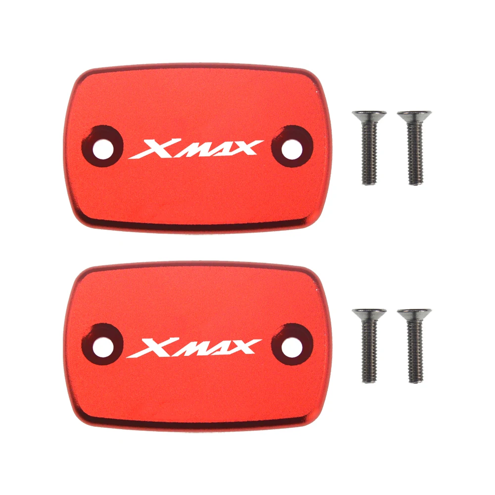 MTKRACING,, для YAMAHA XMAX 300, аксессуары для мотоциклов, мотоциклетная Крышка для тормозного бака, крышка с логотипом XMAX - Цвет: Red