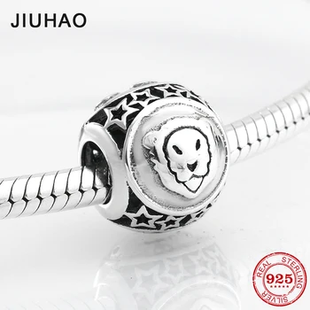 

Fashion 925 Sterling Silver beads 12 Zodiac Constellation Leo Star Charms Fit JIUHAO Bracelets Women Diy Jewelry making