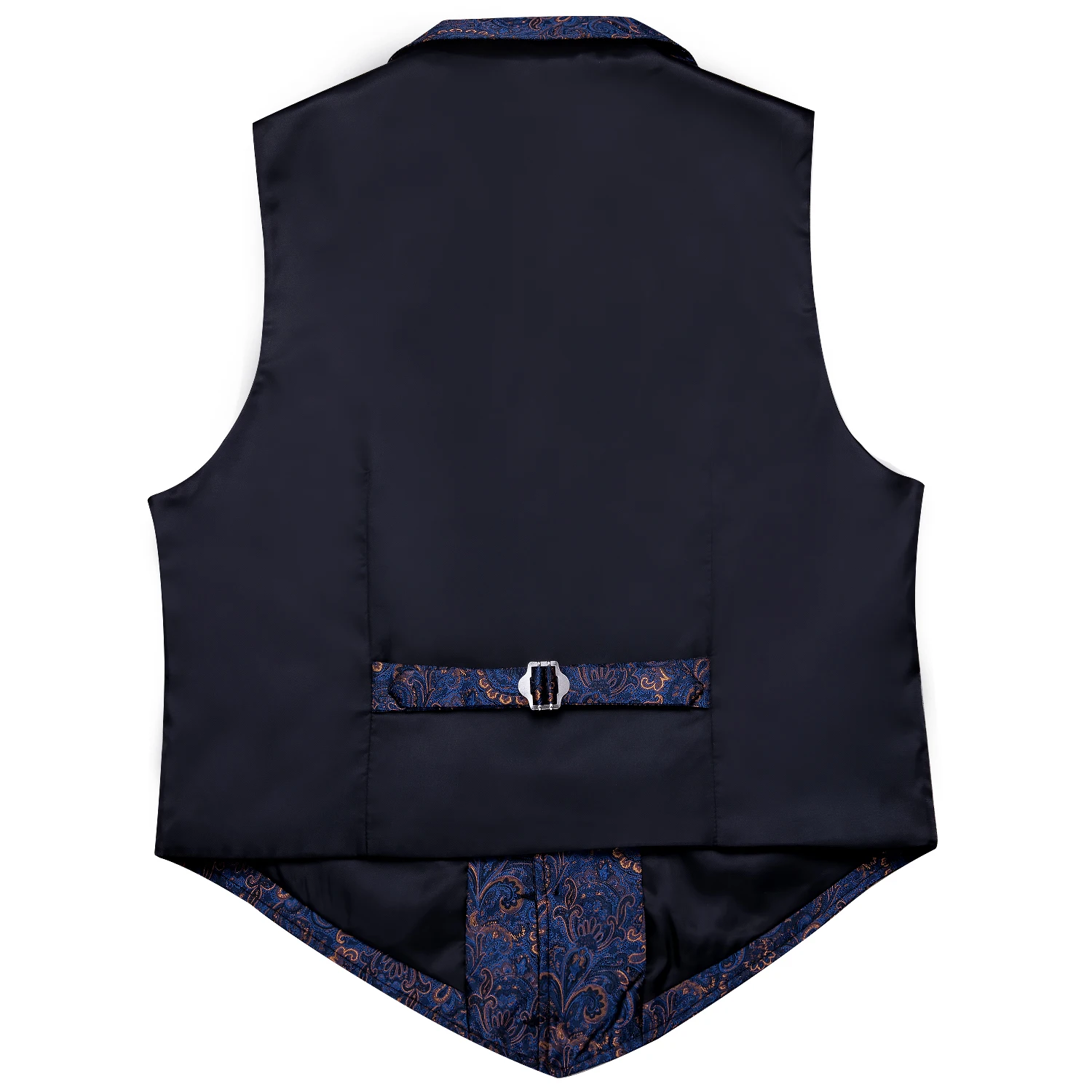 casual blazer for men Barry.Wang Blue Paisley Herringbone Vest Coat Men Silk Suit Vest Single-Breasted Notched Lapel Waistcoat MD-2101 áo khoác blazer