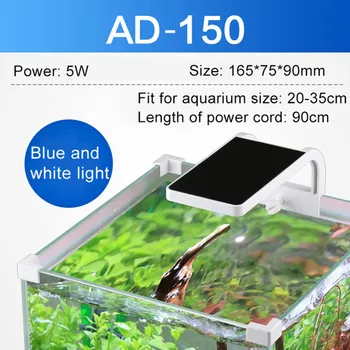 

NEW Ultra Slim ADE Aquarium LED lighting with Waterproof Clip Plant Grow Lighting Water Grass Growth Lamp 6500-7500K