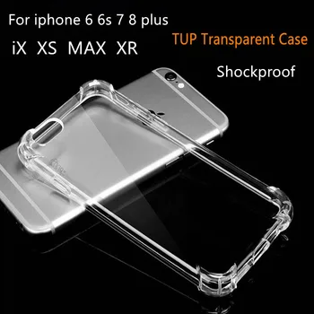 

10pcs Ultrathin Clear Transparent TPU Silicone Soft Cover Case For iPhone 11 pro max 6 7 8 Plus X XS MAX shockproof back case