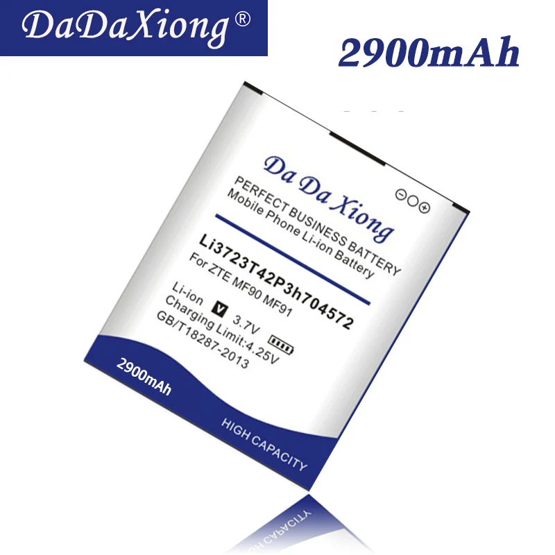 DaDaXiong Original Battery For ZTE MF91 MF90 Mobile Phone 2900mAh High Quality Replace Rechargeable Accumulator | Мобильные телефоны