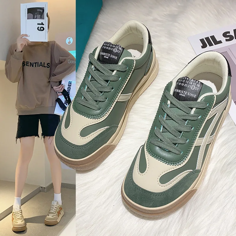 2021 Spring and Autumn New Running Sneakers Trend Small White Shoes Women's Casual All-match Platform Shoes Single Shoes