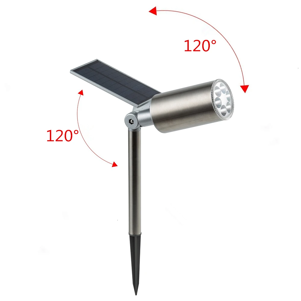 Landscape Solar Lawn Light Spotlight Waterproof Outdoor Solar Lights Lighting Sensor Adjustable Wireless Sunpower Lamp for Garden Driveway Pathway (3)