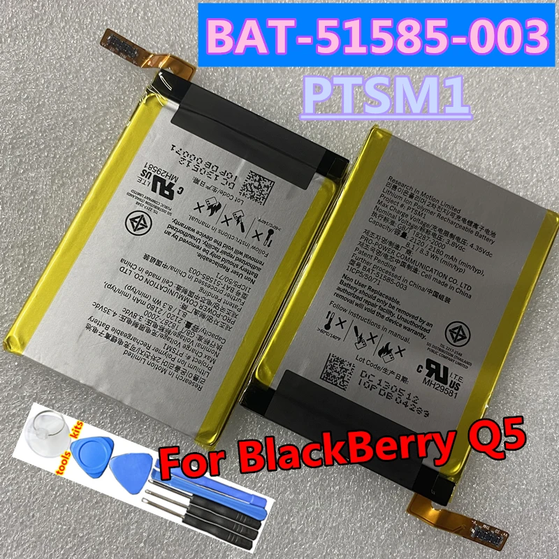 Originale Per Blackberry Q5 Q 5 Batteria 2180Mah Bat-51585-003 Ptsm1 Bat-51585-103 Cellulare