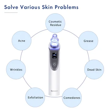 

Blackhead Remover Electric Vacuum Nose Face Deep Cleansing Suction Facial Beauty Machine Face Beauty Pore Removal Cleaner Tool