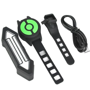 

Smart Bike Accessories Night Riding Led Safe with Turn Signal Rear Lamp USB Rechargeable Warning Remote Control