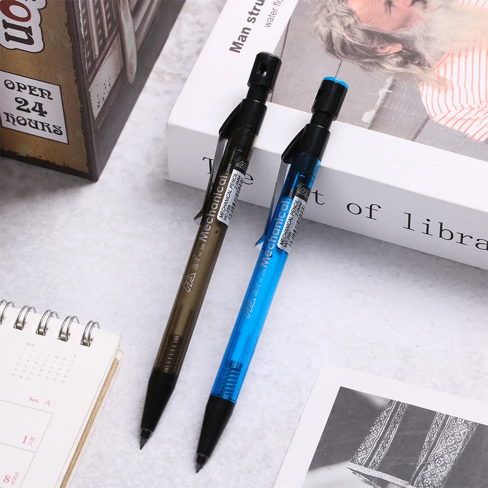 1 шт., 2,0 мм, гладкий автоматический карандаш, непрерывный основной пресс, механические карандаши, карандаши для рисования, канцелярские принадлежности, школьные офисные принадлежности