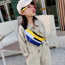 Новая детская поясная сумка для детей, нагрудная сумка из текстиля для девочек, поясная сумка, спортивная сумка с высокой емкостью, банановые сумки через плечо