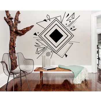 

Vinyl Art Home Decor Geometric Wall Art Abstract Wall Decal Sticker Modern Office Room Decals Beauty Ornament LY1787