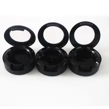 Bentuk Bulat Kosong Eyeshadow Flip Case Ditekan Bubuk Pigmen Perona Pipi Lipstik Kotak Kemasan Kosmetik Wadah Makeup dengan Jelas(China)