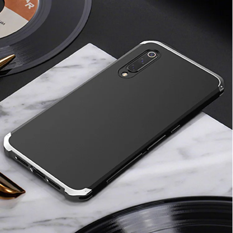 Текстурированная анти-осенняя Металлическая Рамка PC задняя пластина для Xiaomi Mi 9 8 6 алюминиевый сплав Мобильный Note8 Note 7 Pro Бампер Чехол