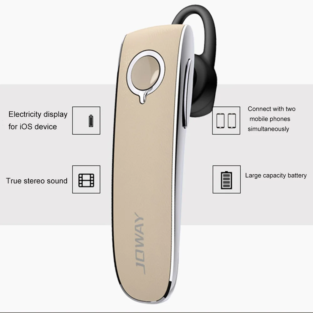 Joway H05 стерео bluetooth-гарнитура Смарт бизнес-стиль, кожаный наушник наушники с микрофоном для всех смартфонов fone de ouvido