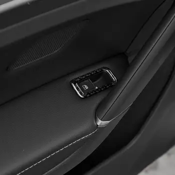

Carbon Fiber Window Control Panel Decorative Car Accessories for Volkswagen VW Golf 7 GTI R GTE GTD MK7 2013-2017 GISAEV