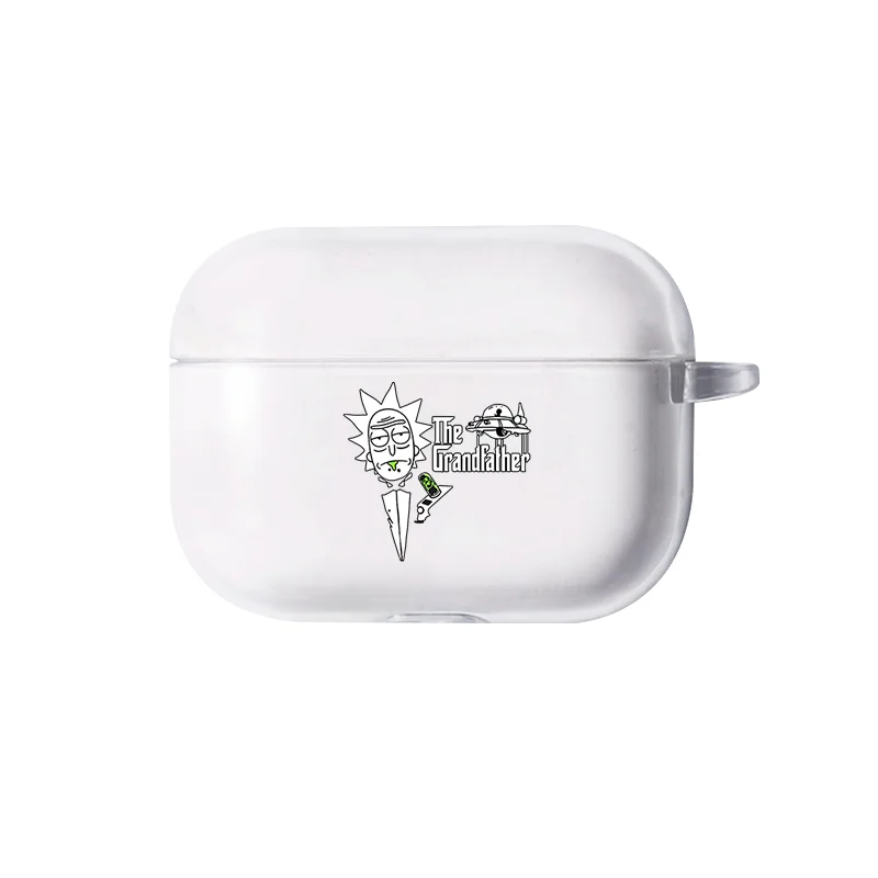 I250065 Чехол Airpods Pro с мультяшным принтом Рик и Морти, беспроводные Bluetooth наушники, милый чехол для Apple AirPods pro, силиконовый чехол для зарядки, чехол - Цвет: I250065