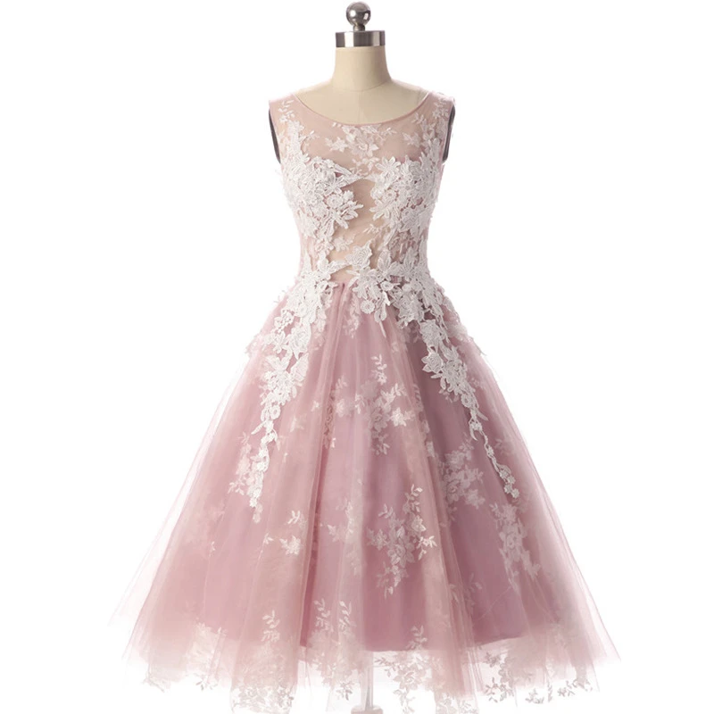 dusty pink cocktail dress