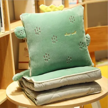 

Hot Sale Napping Pillow Sleeping Pillow Chair Cushion 2 In 1 Cushion Blanket Sofa Cushion Throw Pillow Quilt for Office Foldable